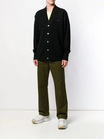 ACNE STUDIOS NEVE FACE开衫 - 黑色