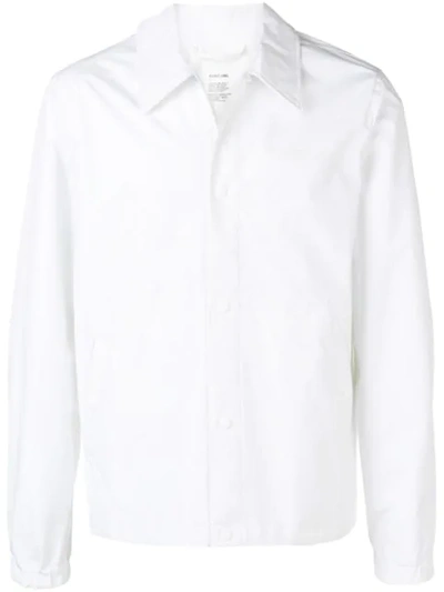 Shop Helmut Lang Shirt Fit Jacket In White