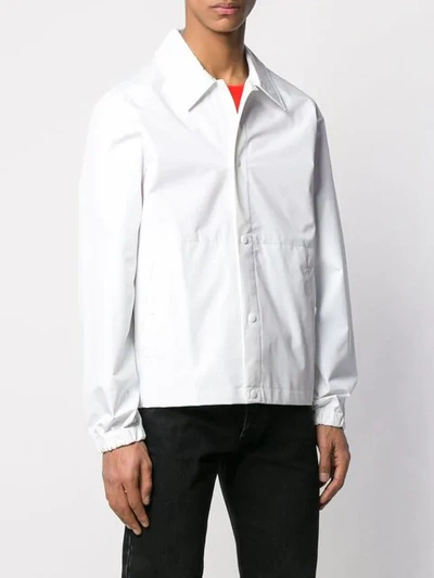 Shop Helmut Lang Shirt Fit Jacket In White