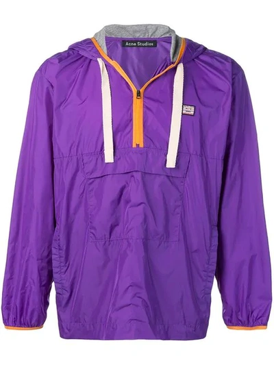 Shop Acne Studios Anorak Jacket In Purple