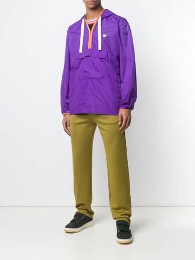 Shop Acne Studios Anorak Jacket In Purple