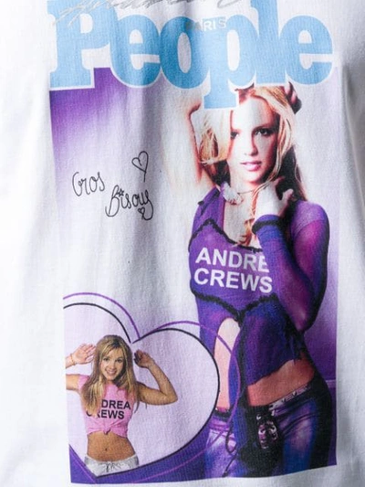 Shop Andrea Crews Britney Spears T In White