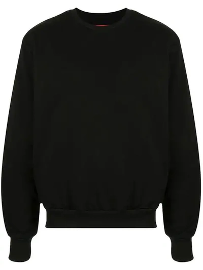 Shop Strateas Carlucci Techno Cowboy Slogan Sweatshirt In Black