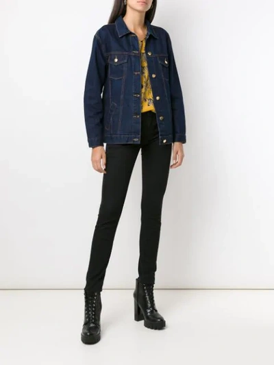 Shop Amapô Kingston Denim Jacket In Blue