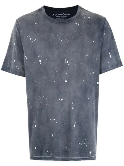 À La Garçonne + Hering Splashed T-shirt In Blue | ModeSens