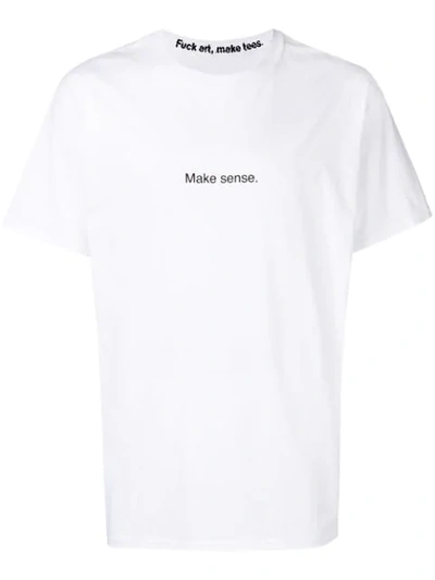 Shop F.a.m.t. Make Sense T-shirt - White