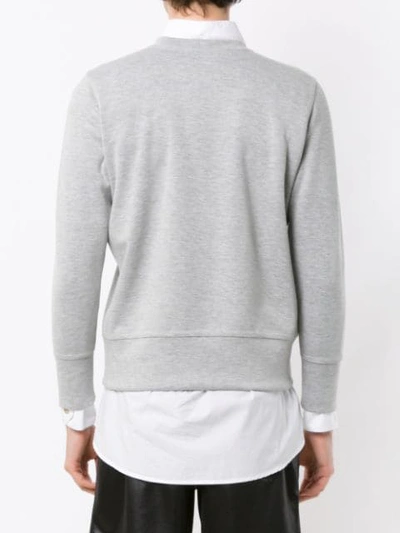 Shop À La Garçonne Cut Out Detail Sweatshirt In Grey