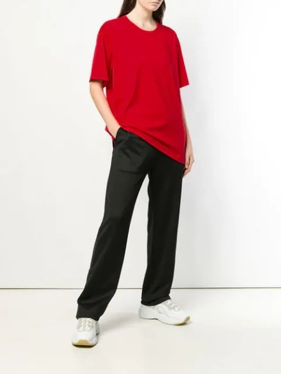 Shop Acne Studios Nash Face T In Red