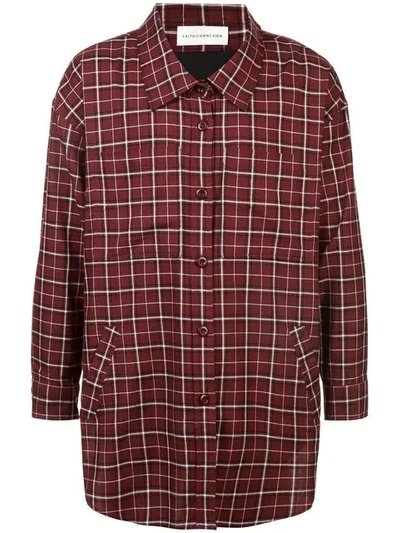 Shop Faith Connexion Loose-fitted Unisex Shirt In Red