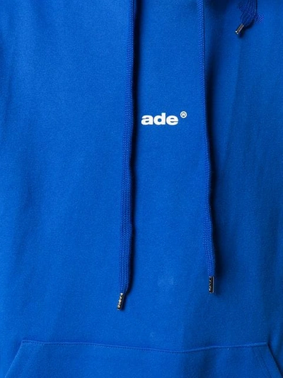 ADER ERROR LOGO连帽衫 - 蓝色