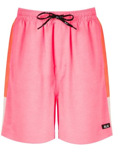 Shop Àlg Drawstring Waist Shorts - Rosa In Pink