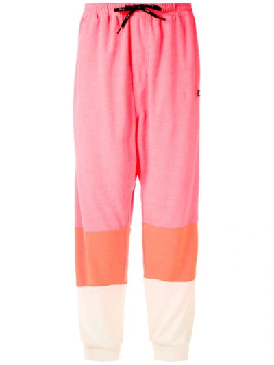 Shop Àlg Colour Block Track Pants - Pink