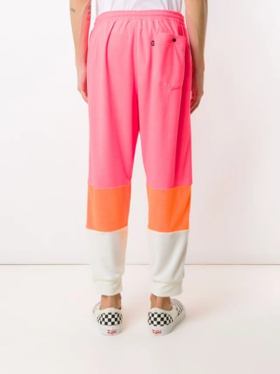 Shop Àlg Colour Block Track Pants - Pink