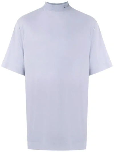 Shop À La Garçonne High Neck T-shirt In Purple