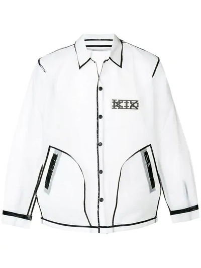 Shop Ktz Translucent Coach Jacket In White