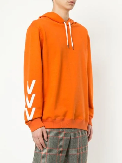 Shop Ports V Printed Hooded Sweatshirt In Orange