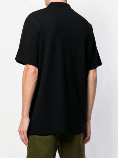 Shop Acne Studios Newark Face Polo Shirt In Black