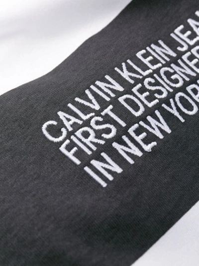 Shop Calvin Klein Jeans Est.1978 Striped Logo T-shirt In Black
