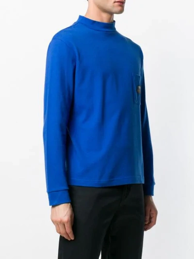 Shop Anglozine Zine Longsleeved T-shirt In Blue