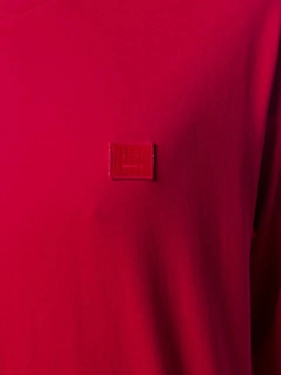 Shop Acne Studios Long Sleeve T In Red