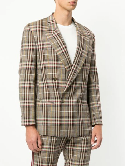 Shop Ports V Checked Suit In Multicolour