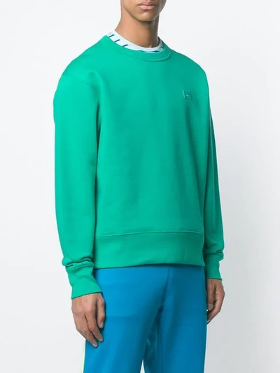 Shop Acne Studios Regular-fit Sweatshirt In Green
