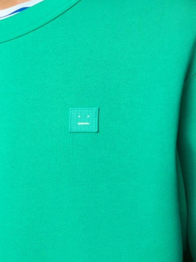 Shop Acne Studios Regular-fit Sweatshirt In Green