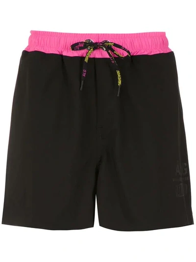 Shop Àlg X Pakalolo Track Shorts In Black