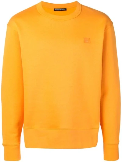Shop Acne Studios Regular Fit Sweatshirt In Orange