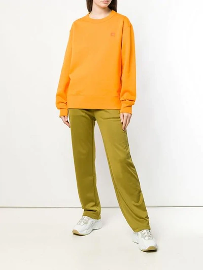 Shop Acne Studios Regular Fit Sweatshirt In Orange