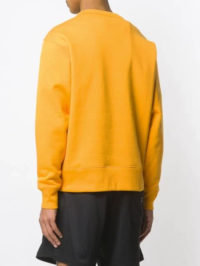 Shop Acne Studios Regular Fit Sweatshirt In Orange