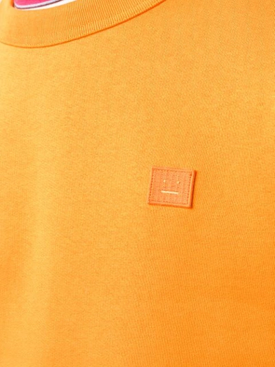 Shop Acne Studios Regular Fit Sweatshirt In Orange