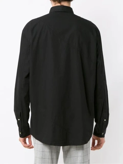 Shop À La Garçonne Long Sleeved Shirt In Black