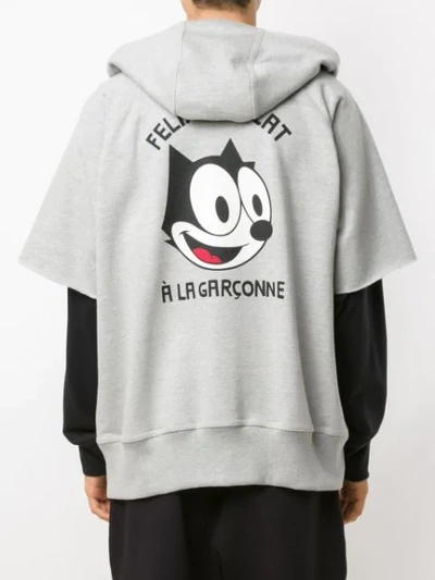 Shop À La Garçonne + Hering Hoodie In Cinza Mescla