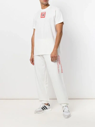 Shop Adidas Originals By Alexander Wang Quality Control Jogging Trousers In White
