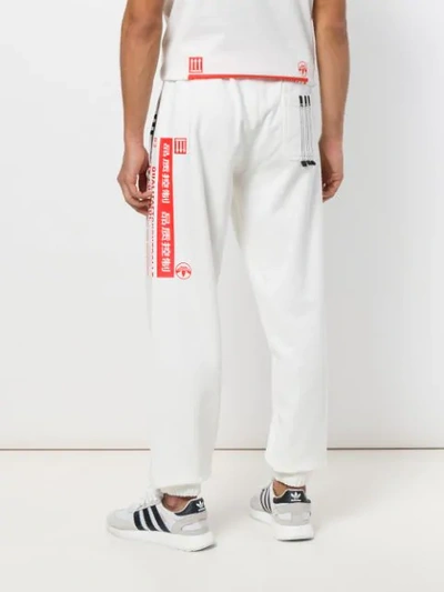 Shop Adidas Originals By Alexander Wang Quality Control Jogging Trousers In White