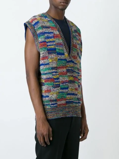 Shop Missoni Knitted Vest - Multicolour