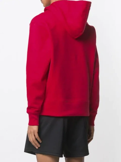 Shop Acne Studios Hooded Sweatshirt In Red