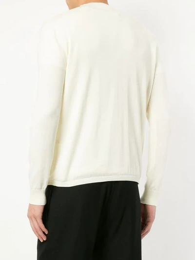 Shop Ports V Wrap-effect Sweater In White