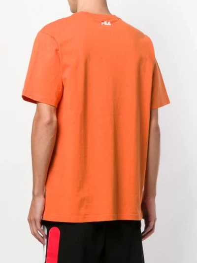 Shop Fila Logo Print T-shirt - Orange