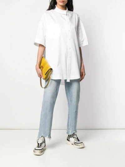 Shop Ader Error Oversized Shortsleeved Shirt - White