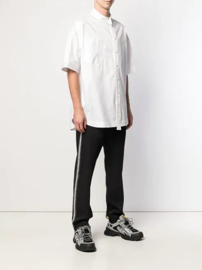Shop Ader Error Oversized Shortsleeved Shirt - White