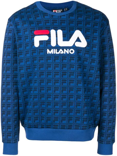 fila blue crew neck