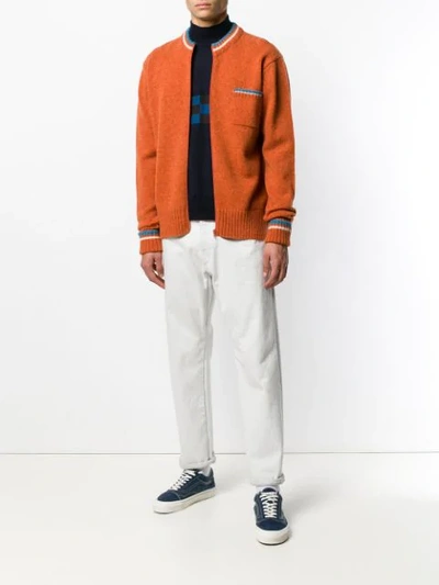 Shop Anglozine Jook Cardigan In Orange