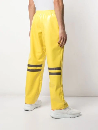 ARTHUR AVELLANO 乳胶运动长裤 - 黄色