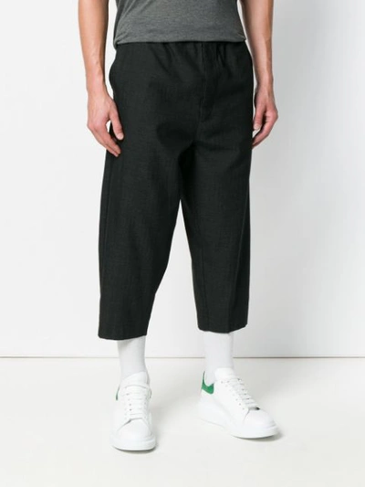 Shop Société Anonyme Japjogger Cropped Trousers In Grey