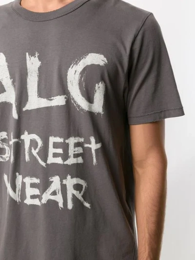 Shop Àlg Brushstroke Logo T-shirt - Grey
