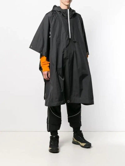 A-COLD-WALL* ACW STORM WOVEN PONCHO - 灰色