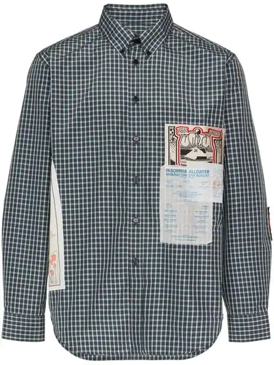 Shop Martine Rose Gig Patch Shirt In Green