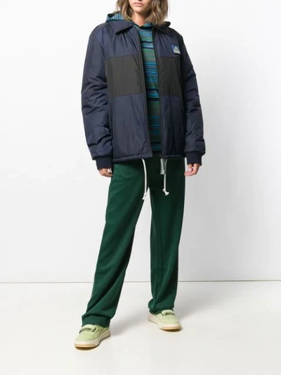 Shop Acne Studios Animal Patch Jacket In Blue